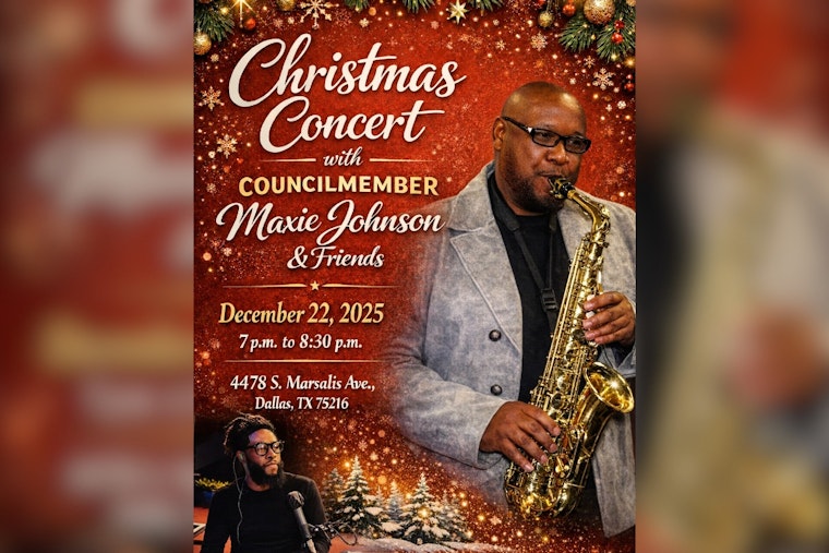 Councilmember Maxie Johnson to Host Exclusive Christmas Concert in Dallas’ District 4