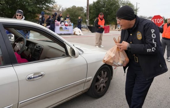 Dallas Police Department's 6th Annual Food Giveaway Spreads Holiday Cheer to Over 1,500 Families at Paul Quinn College