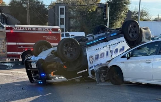Dallas Police Officers Hospitalized Following Traffic Collision Near Peavy Road and North Buckner Boulevard