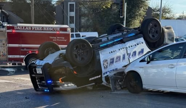 Dallas Police Officers Hospitalized Following Traffic Collision Near Peavy Road and North Buckner Boulevard