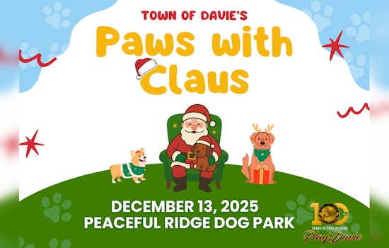 Davie's Peaceful Ridge Dog Park to Host 'Paws with Claus' Holiday Event for Pets and Owners