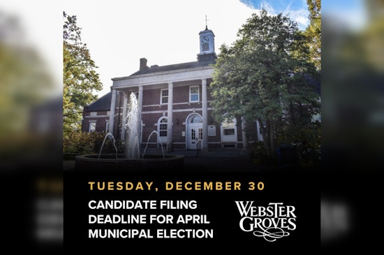 Deadline Nears for Mayoral and Council Candidates to File Petitions in Webster Groves
