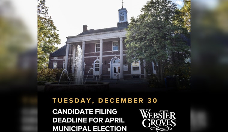 Deadline Nears for Mayoral and Council Candidates to File Petitions in Webster Groves