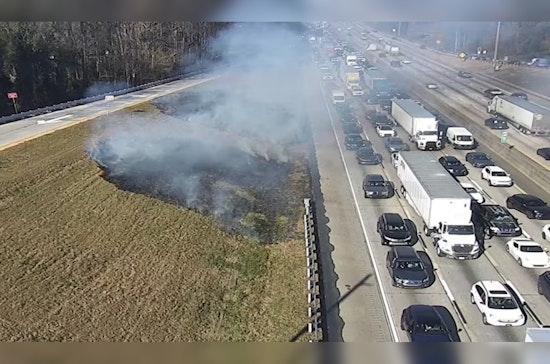 DeKalb County Commuters Experience Major Delays as Garbage Truck Fire Shuts Down I-285 Lanes Near Atlanta