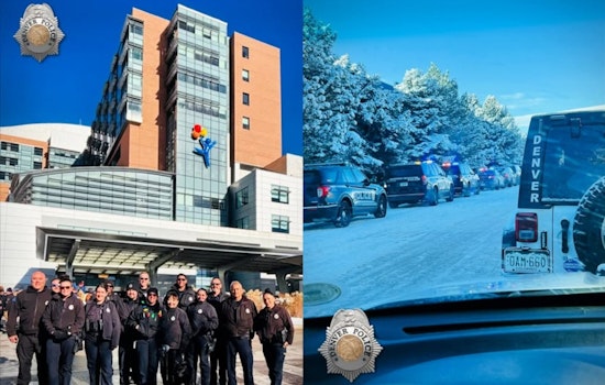 Denver Police Spread Holiday Cheer at Children's Hospital Colorado with 23rd Annual Long Blue Line Event