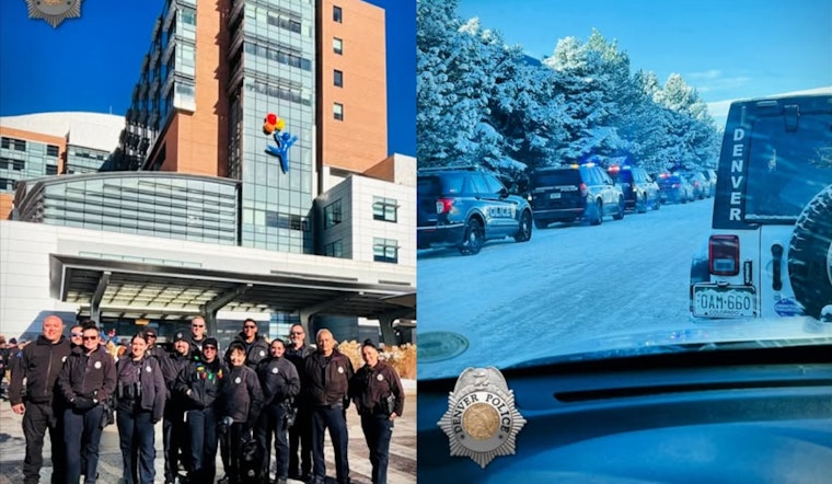 Denver Police Spread Holiday Cheer at Children's Hospital Colorado with 23rd Annual Long Blue Line Event