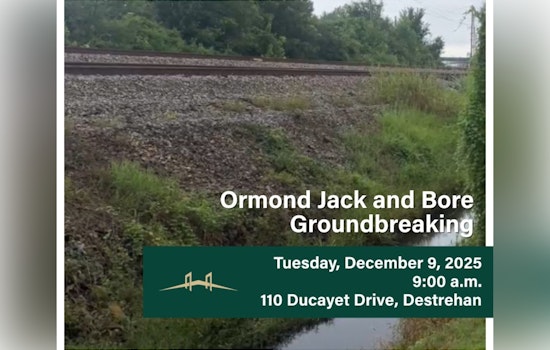 Destrehan to Break Ground on $10 Million Drainage Project, Parish Officials Invite Community Participation