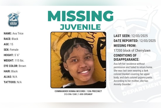 Detroit Police Seek Public's Help to Find Missing 15-Year-Old Ava Trice