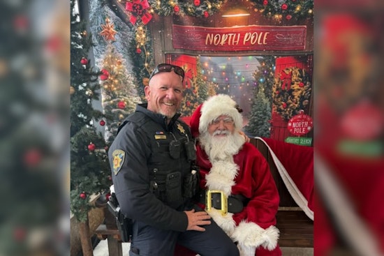 Douglas County Deputy Makes the Nice List: Santa Confirms During Lighthearted Moment at Larkspur School Event