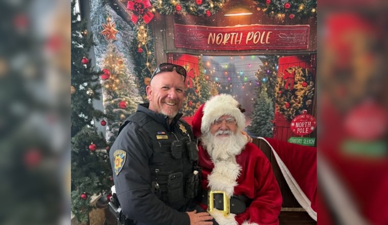 Douglas County Deputy Makes the Nice List: Santa Confirms During Lighthearted Moment at Larkspur School Event