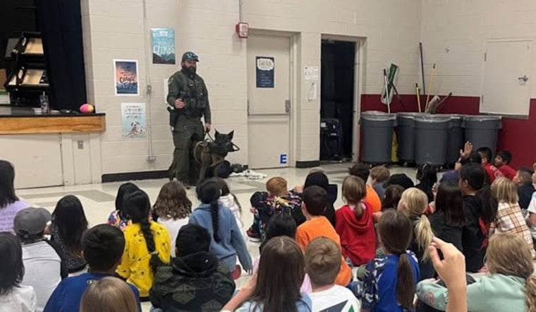 Douglas County Sheriff's K9 Unit Wows Acres Green Elementary with Interactive Demo