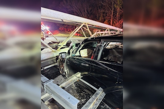 Driver Entrapped, Passengers Injured as Interstate Sign Collapses on Vehicle on I77 in Charlotte