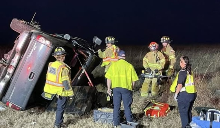 Driver Miraculously Uninjured in Early Morning Rollover Accident in Godley, Emergency Crews Successfully Perform Rescue