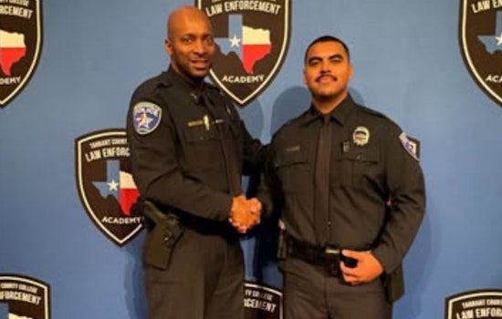 Duncanville Police Department Celebrates Officer Castro's Graduation from Tarrant County College Law Enforcement Academy