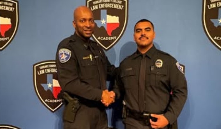 Duncanville Police Department Celebrates Officer Castro's Graduation from Tarrant County College Law Enforcement Academy