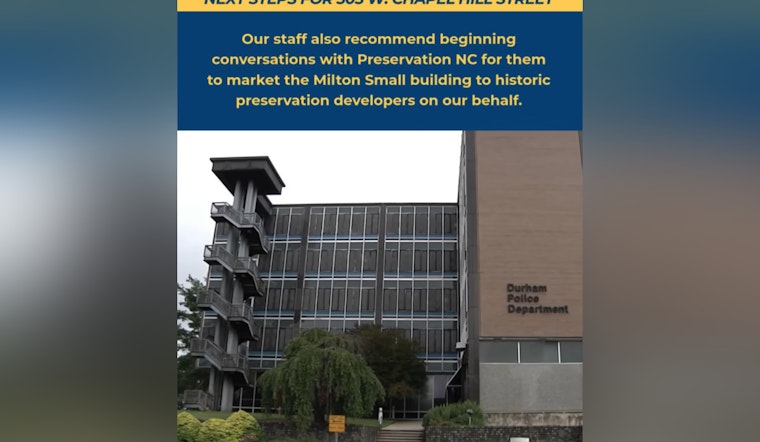 Durham City Council Ponders Future of Former Police HQ, Eyeing Historic Preservation Amid Unfavorable Market Conditions