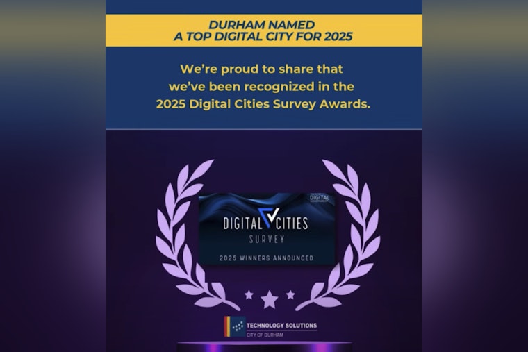 Durham, NC Celebrates 7th Place Ranking in 2025 Digital Cities Survey for Tech-Enhanced Services