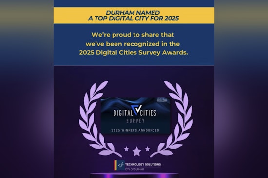 Durham, NC Celebrates 7th Place Ranking in 2025 Digital Cities Survey for Tech-Enhanced Services