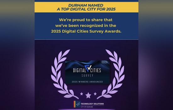 Durham, NC Celebrates 7th Place Ranking in 2025 Digital Cities Survey for Tech-Enhanced Services