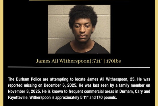 Durham Police Seek Public's Help to Locate Missing Man, James Ali Witherspoon