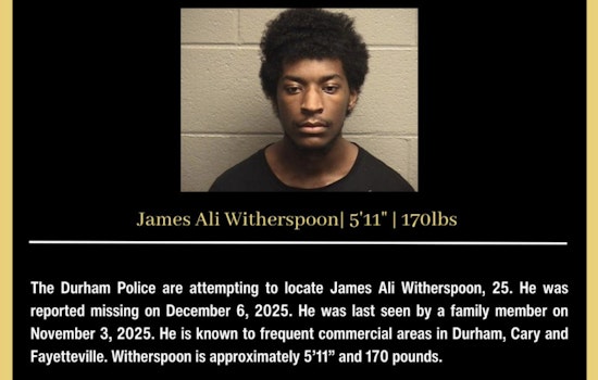 Durham Police Seek Public's Help to Locate Missing Man, James Ali Witherspoon