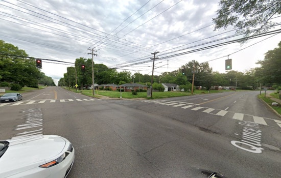 East Memphis Intersection Scene of MPD Squad Car Crash; Female Motorist Injured, Officer Unharmed