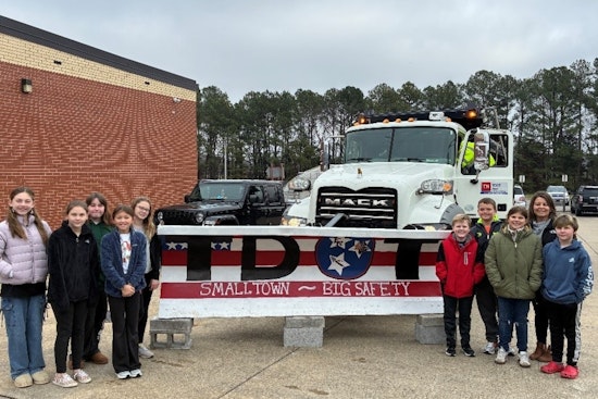 East Robertson Elementary Students Embrace Community and Safety in TDOT's Paint the Plow Event