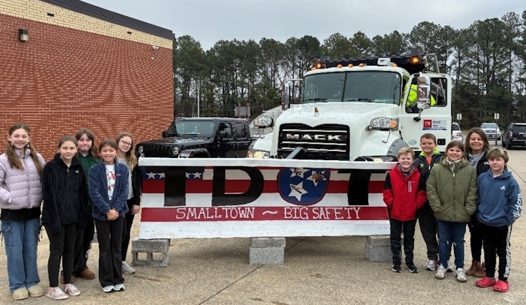East Robertson Elementary Students Embrace Community and Safety in TDOT's Paint the Plow Event