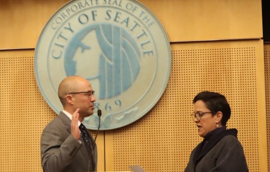 Eddie Lin Sworn In as New Seattle District 2 City Councilmember, Pledges Focus on Family and Housing Issues