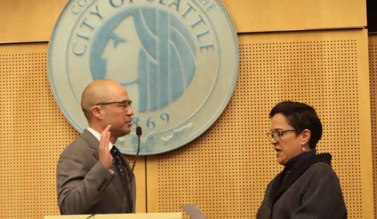 Eddie Lin Sworn In as New Seattle District 2 City Councilmember, Pledges Focus on Family and Housing Issues
