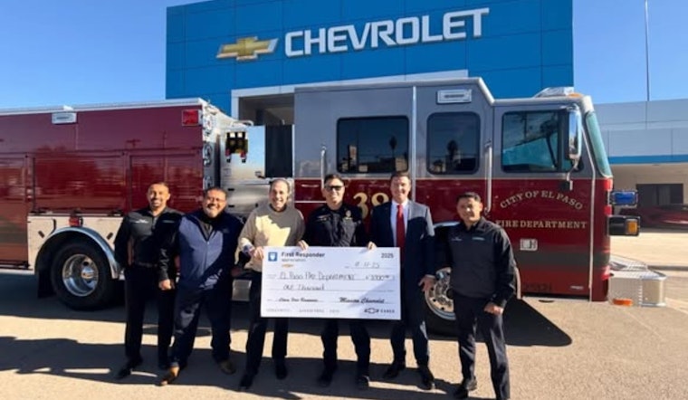 El Paso Fire Department Grateful for Mission Chevrolet's First Responder Appreciation Donation