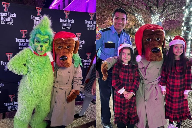 El Paso Police Department and McGruff the Crime Dog Spread Festive Cheer at Lighting Campus for Hope Event