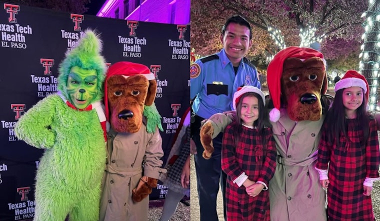 El Paso Police Department and McGruff the Crime Dog Spread Festive Cheer at Lighting Campus for Hope Event