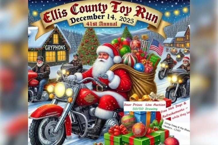 Ellis County Gears Up for 41st Annual Toy Run; Sheriff's Office Issues Traffic Alert for Midlothian, Waxahachie, and Ennis Areas