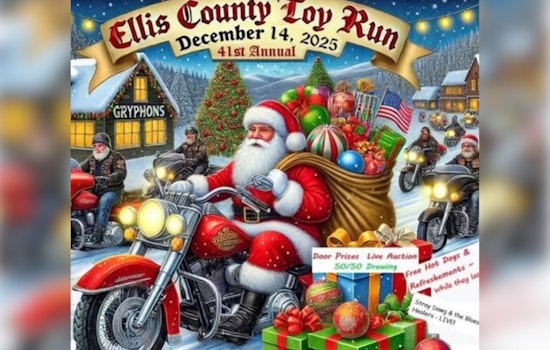 Ellis County Gears Up for 41st Annual Toy Run; Sheriff's Office Issues Traffic Alert for Midlothian, Waxahachie, and Ennis Areas