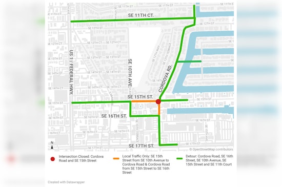 Emergency Sewer Repairs Prompt Road Closures in Fort Lauderdale, Waterway Advisory Issued