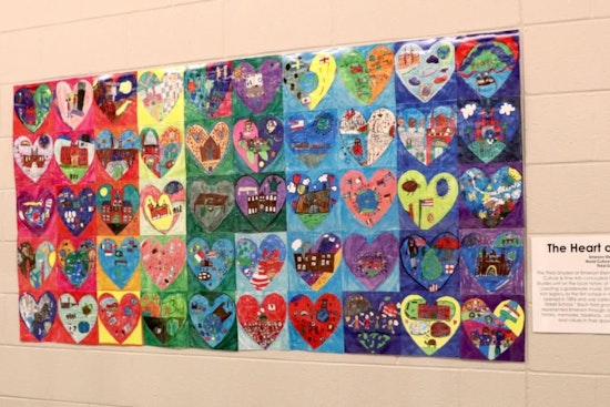 Emerson Elementary Third Graders Unveil Mural Celebrating Westerville's Heritage at Community Center