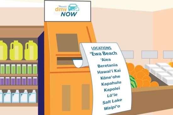 Ewa Beach Shoppers Can Now Renew Vehicle Registrations at Safeway's New DMV Kiosk