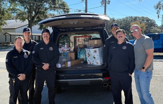 Fernandina Beach Fire Department Celebrates Community Generosity for Nassau Angel Tree Success