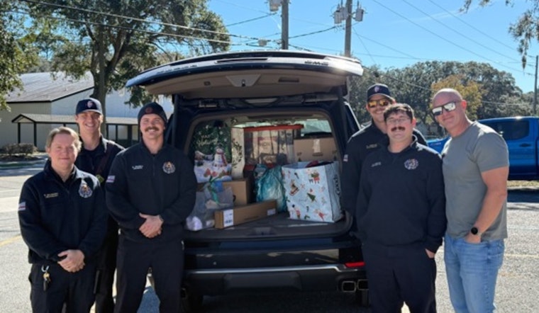 Fernandina Beach Fire Department Celebrates Community Generosity for Nassau Angel Tree Success