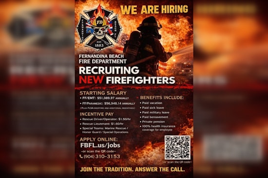 Fernandina Beach Fire Department Seeks New Recruits with Attractive Pay and Benefits