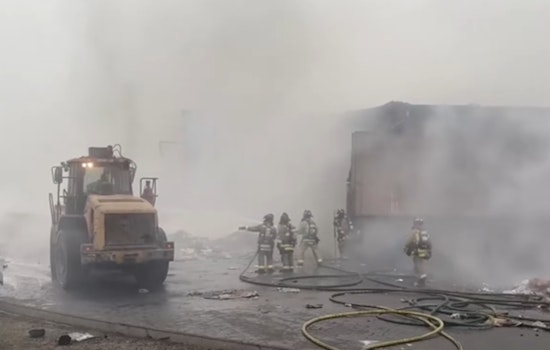Firefighters Battle Blaze at San Martin Recycling Center, Prompting Shelter in Place Warning in Santa Clara County
