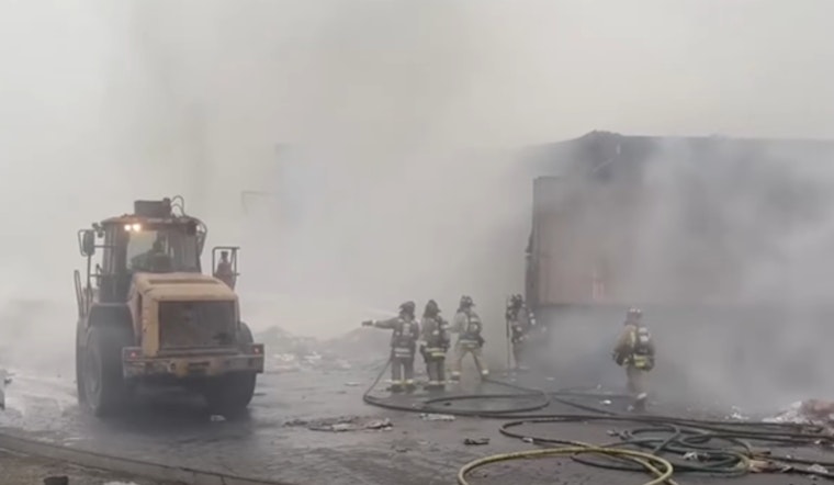 Firefighters Battle Blaze at San Martin Recycling Center, Prompting Shelter in Place Warning in Santa Clara County