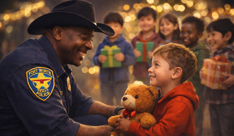 Fort Worth Police Officers Association Brightens Holidays for Over 1,000 Children Through Cops for Kids Initiative