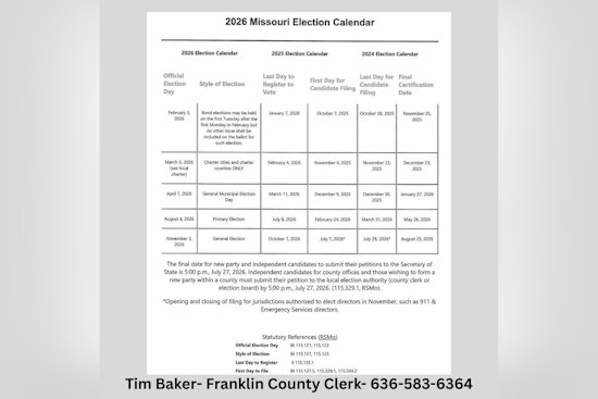 Franklin County Clerk's Office Champions Informed Voting in Missouri Ahead of Elections