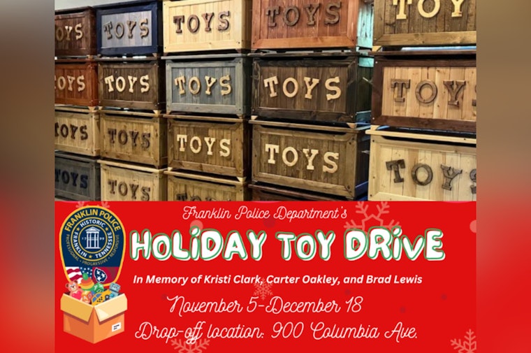 Franklin Police Department Honors Local Heroes with Annual Holiday Toy Drive