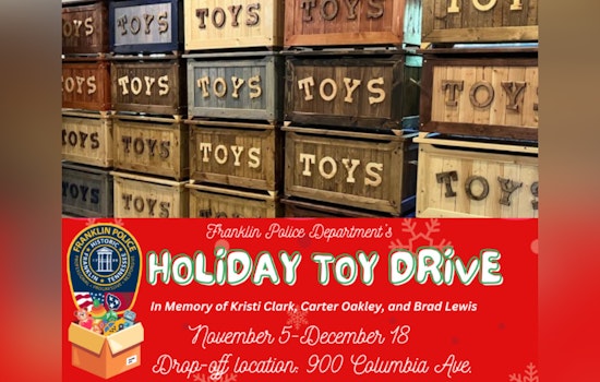 Franklin Police Department Honors Local Heroes with Annual Holiday Toy Drive