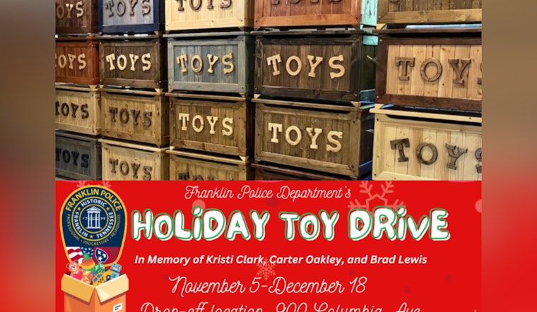 Franklin Police Department Honors Local Heroes with Annual Holiday Toy Drive
