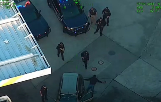 Fuel Run Flop as CHP Chopper Tracks Oakland Robbery Suspect to Gas Pump Surrender