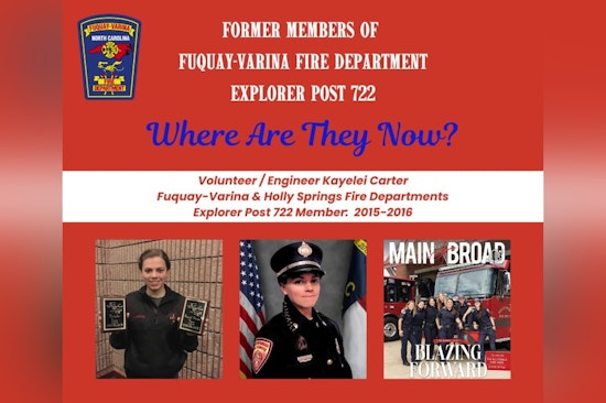 Fuquay-Varina Fire Department Celebrates Local Firefighter Kayelei Carter for Pioneering Wake County's First All-Female Fire Crew